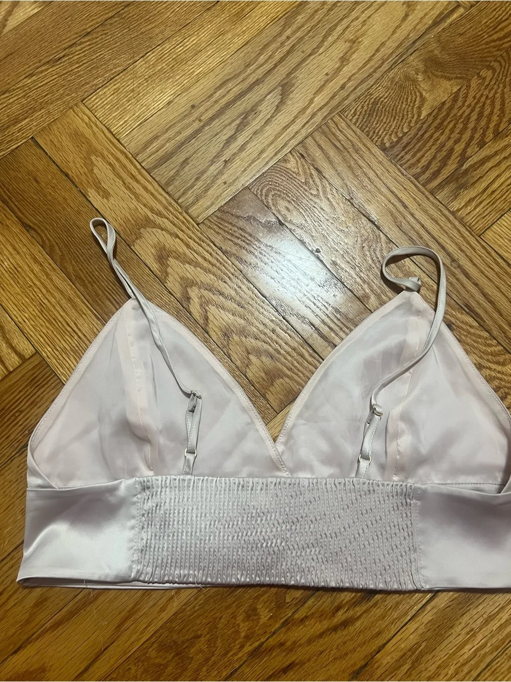 Aritzia BABATON  Light Beige Bralette Crop Top - Women's Intimates